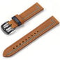 Bracelet Milan – Cuir grainé - Café clair bleu clair noir