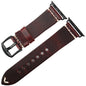 Bracelet Maxime - Cuir Italien - Marron Boucle Noire