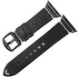 Bracelet Maxime - Cuir Italien - Noir Boucle Noire