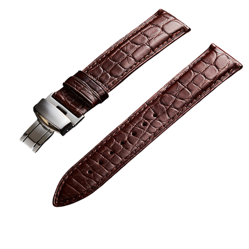 Bracelet Alexandre - Crocodile - Marron