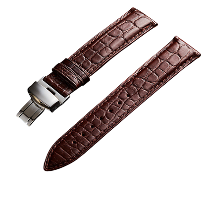 Bracelet Alexandre - Crocodile - Marron