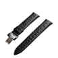 Bracelet Alexandre - Crocodile - Noir