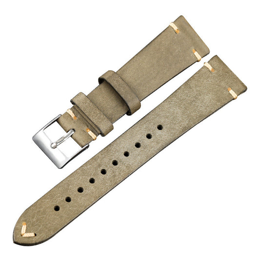 Bracelet Louis - Cuir de vachette - Gris