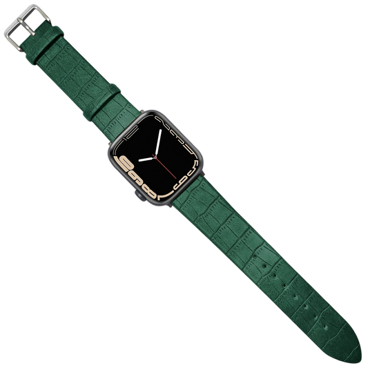 Bracelet Lucien – Cuir - Vert Emeraude