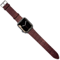 Bracelet Lucien – Cuir - Marron / Rouge
