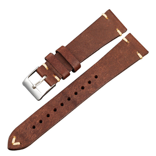 Bracelet Louis - Cuir de vachette - Marron
