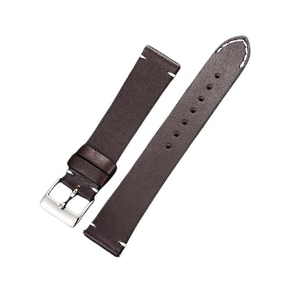 Bracelet Edison – Cuir pleine fleur - Marron foncé